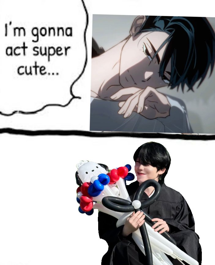 guys hes gonna act super cute