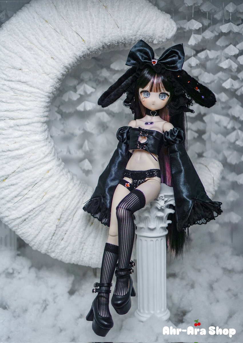 Ahr_MDD's tweet image. 🖤🩷泣き虫うさぎ black &amp;amp; pink ver

3月16日、F31・32
#アルさんちの服 #アイドール東京 #mdd