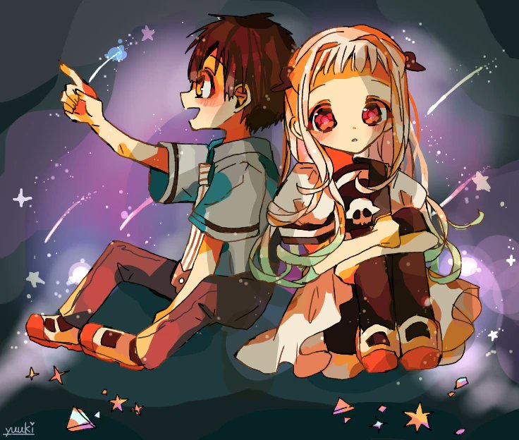 天体観測.｡.:*☆ #地縛少年花子くん #花寧々 #花子くん #寧々ちゃん