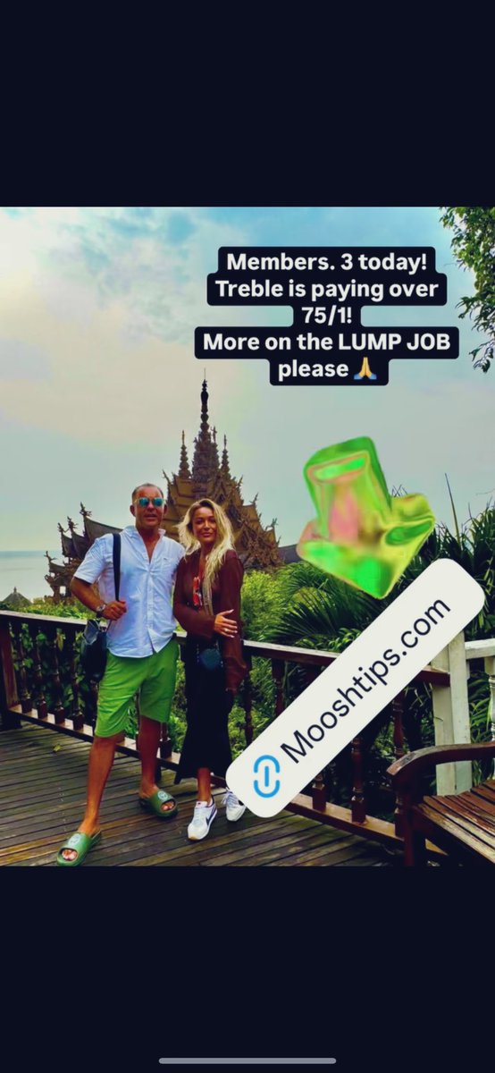 moosh_tips_007's tweet image. Comp time again ! £180 to one of you lucky lot 👉💥💥💥👉 Good morning from sunny Pattaya, Thailand! Just a quick one, here at Moosh tips, we don’t do a points system! When we tell our 8 thousand members to have more on the LUMP-JOB, that’s exactly what we do! If you want to join…