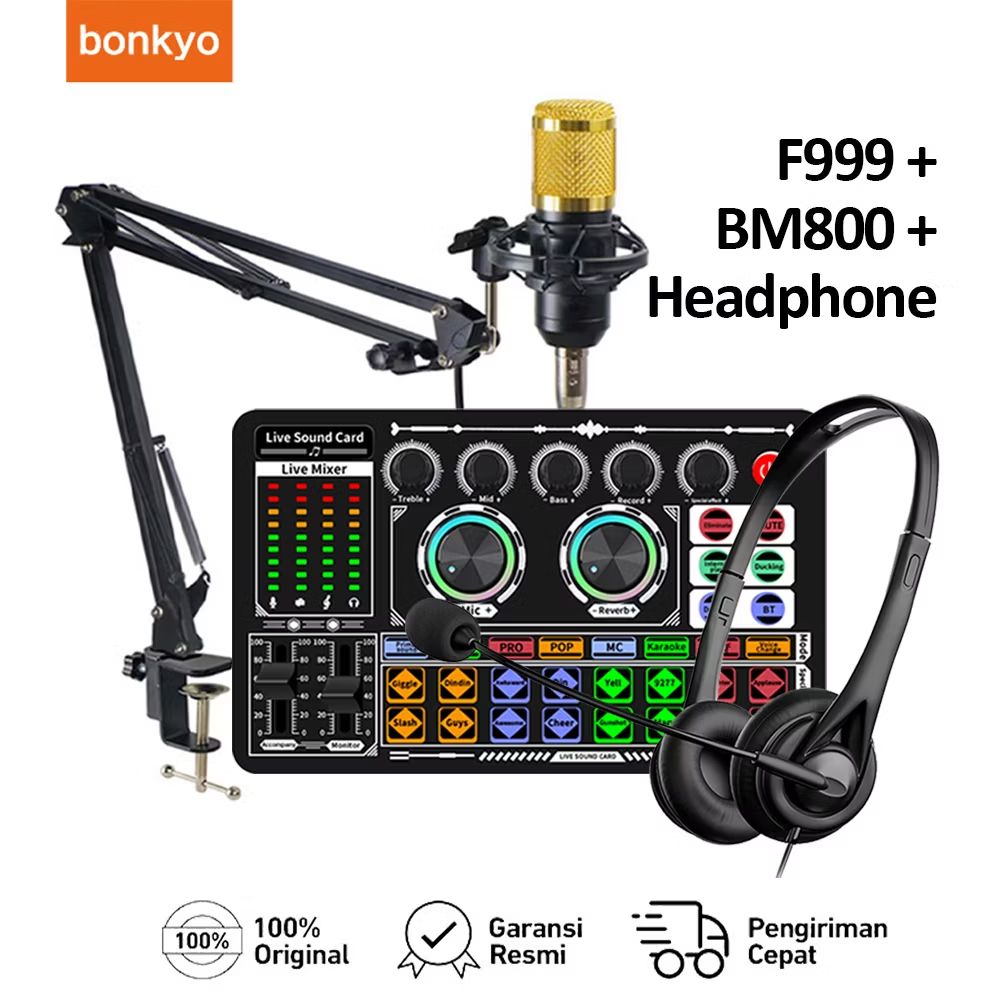 Angga_Ni's tweet photo. Cek Bonkyo F999 BM800 sound card microphone combination set Bluetooth wireless mixer noise reduction dengan harga Rp399.900. Dapatkan di Shopee sekarang! https://t.co/YJuCKlGWCF https://t.co/blXs9gOLAv