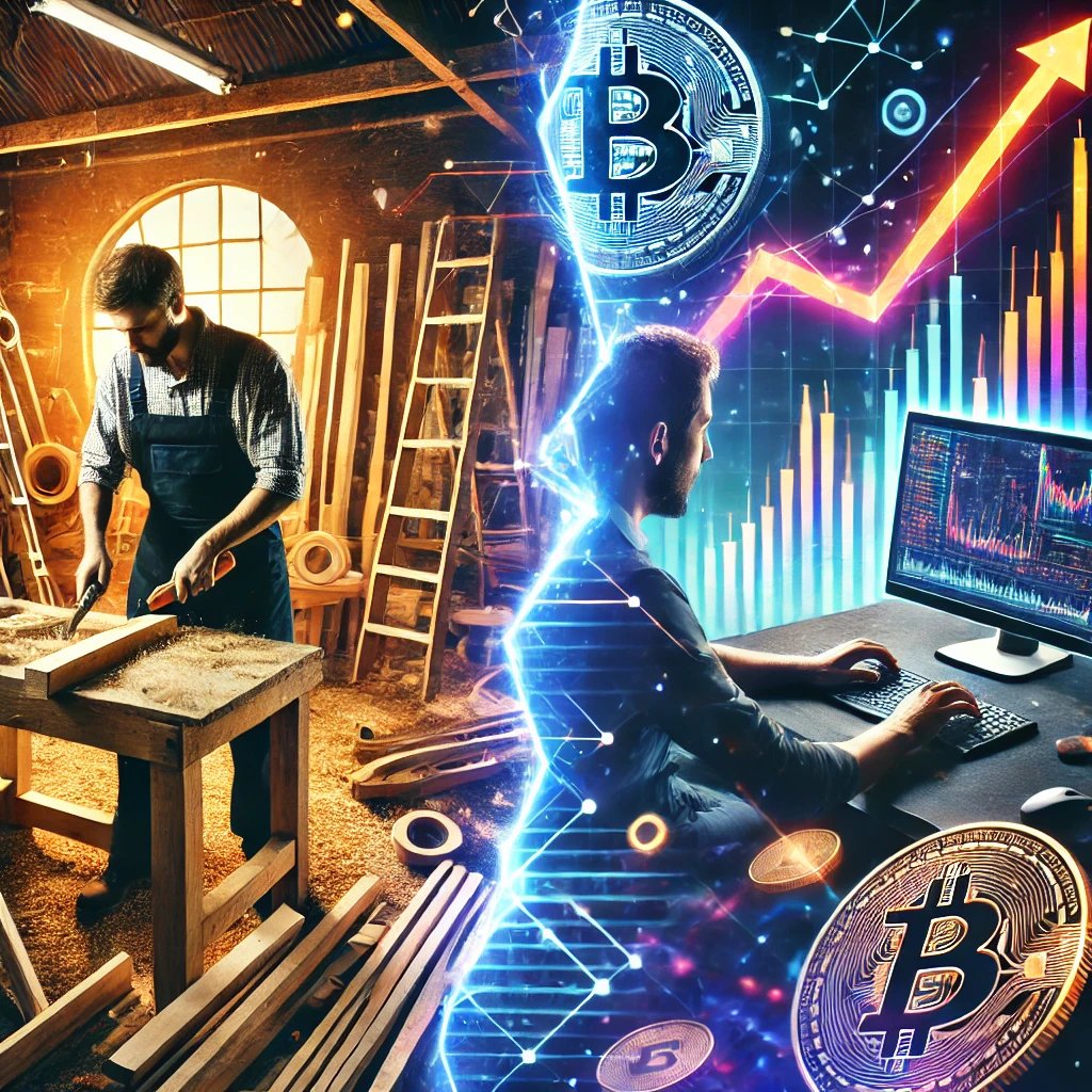 "This morning, I built a wardrobe and a work desk. This evening, I built a crypto portfolio! Cutting wood in the workshop, filtering meme coins in the market—building in any world feels amazing! #Woodworking #Crypto #BuildWithoutLimits"