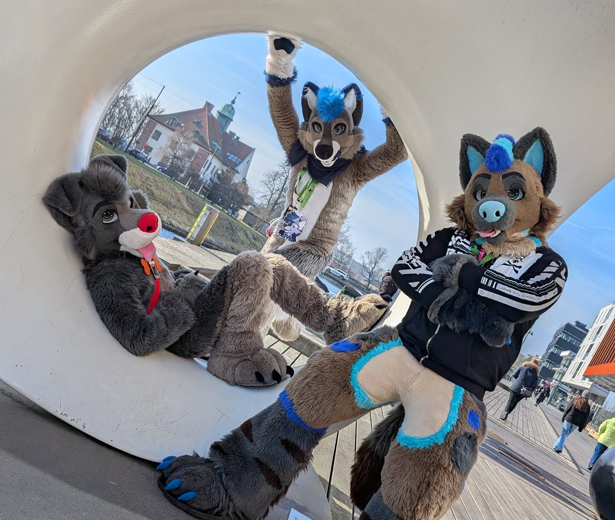 cain ➡️ BSky (@caincanine) on Twitter photo The 🪡 <a href="/FursuitParade/">Fursuit Parade</a> family pic at #NFC2025 with:
<a href="/caincanine/">cain ➡️ BSky</a>
<a href="/SliverWusky/">Sliver 🔜 EF</a>
<a href="/TraceHyena/">Trace Hyena</a>
It was great to meet you both! And what an awesome time this con has been! It's hard to imagine a better venue than the Clarion Malmo live. The 🪡 <a href="/FursuitParade/">Fursuit Parade</a> family pic at #NFC2025 with:
<a href="/caincanine/">cain ➡️ BSky</a>
<a href="/SliverWusky/">Sliver 🔜 EF</a>
<a href="/TraceHyena/">Trace Hyena</a>
It was great to meet you both! And what an awesome time this con has been! It's hard to imagine a better venue than the Clarion Malmo live.