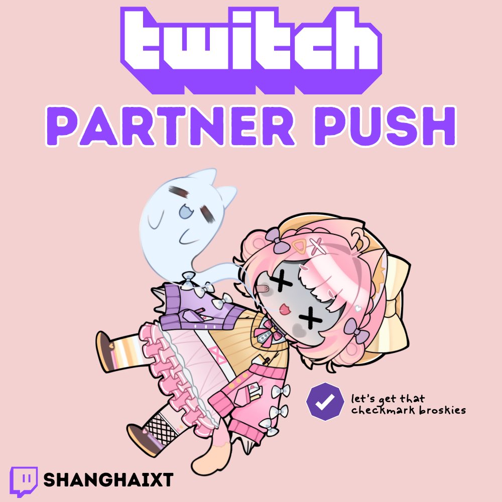 notshanghaixt's tweet photo. 🚨 ANNOUNCEMENT 🚨 

Hallaur frens, I might die from this grind but I'm officially pushing for Twitch Partner! It's a long shot but I'll take it. Every raid, check-in and lurk is welcome. I'm grateful for the support I've received the past months. Let's get that baguette 🥖💛 https://t.co/6eB0wKckY8