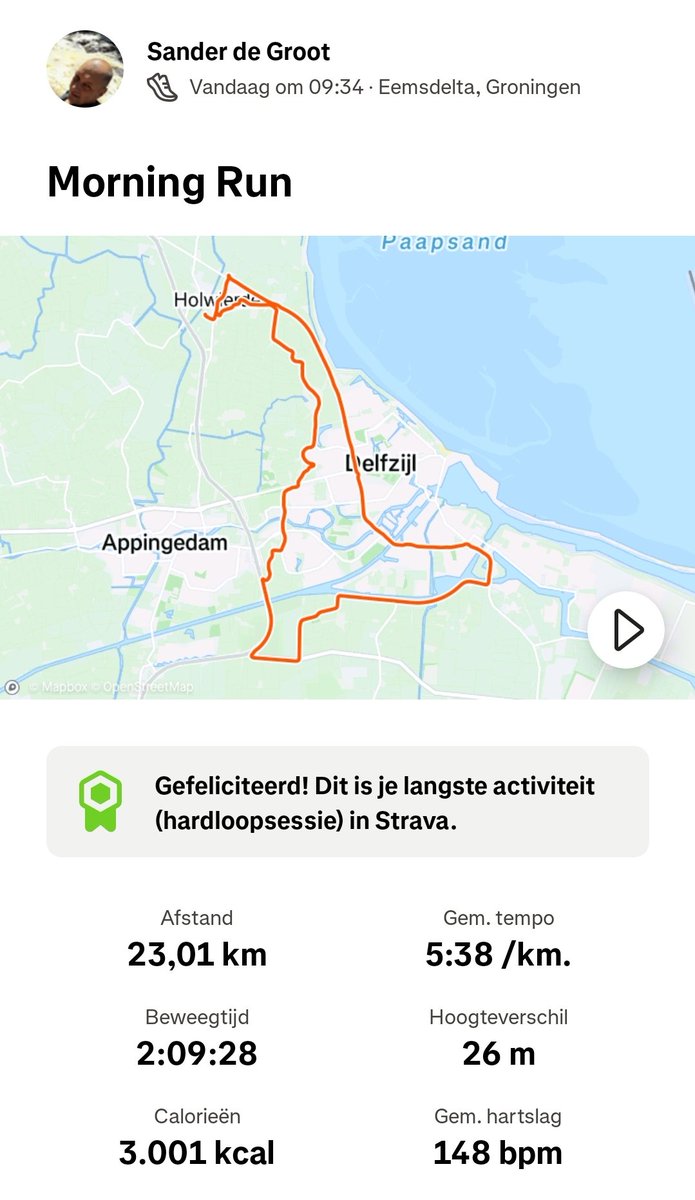 #Sunday #Runday. Mezelf weer eens een ouderwetse schop onder de kont gegeven en er een mooie ronde van gemaakt💪🏻
#Hardlopen #Running