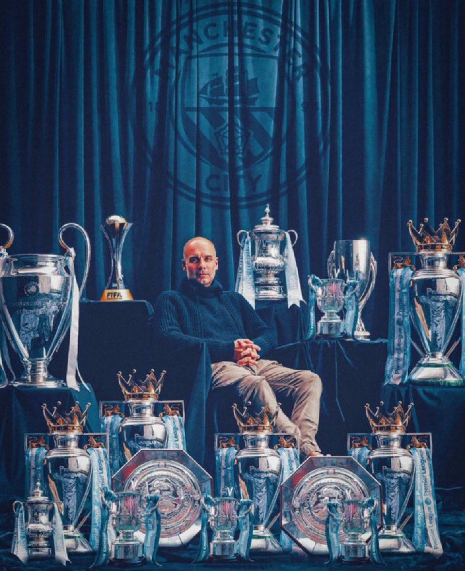 PLFrance_'s tweet photo. 🎙️Pep Guardiola : « Personne ne va gagner 100 points, et quatre de suite en Premier League. Cela n'arrivera pas de mon vivant, je suis désolé ! » 👔🩵

Vous êtes du même avis ? https://t.co/GaOFVipDMD