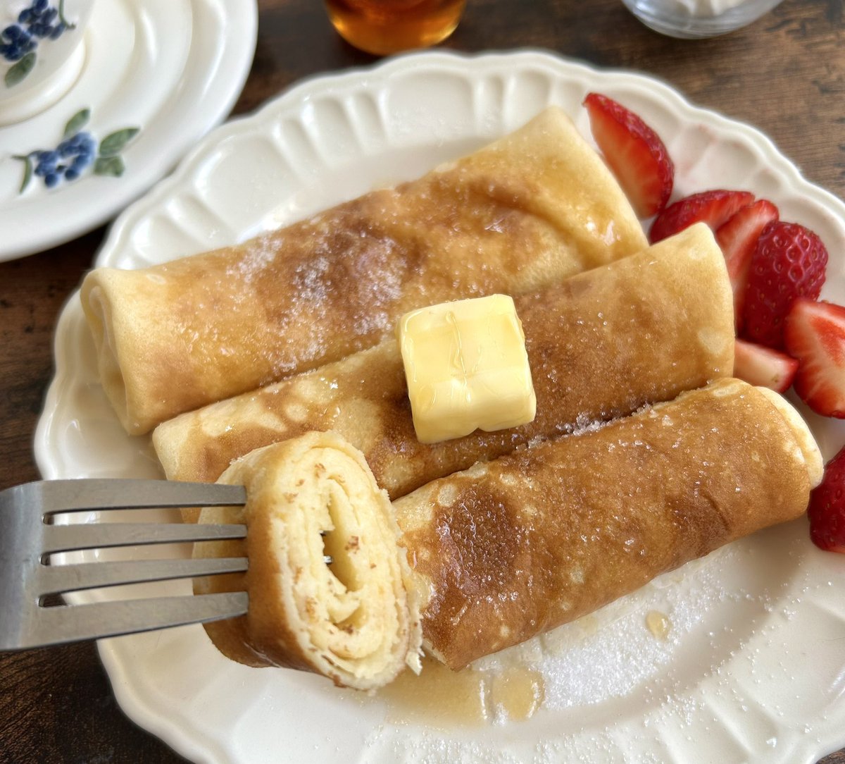 redbeanjam1210's tweet photo. もちもちクレープで休日モーニング👩🏻‍🍳
おかず系にアレンジしても美味しい🤤 https://t.co/bLDxZzc5Ny