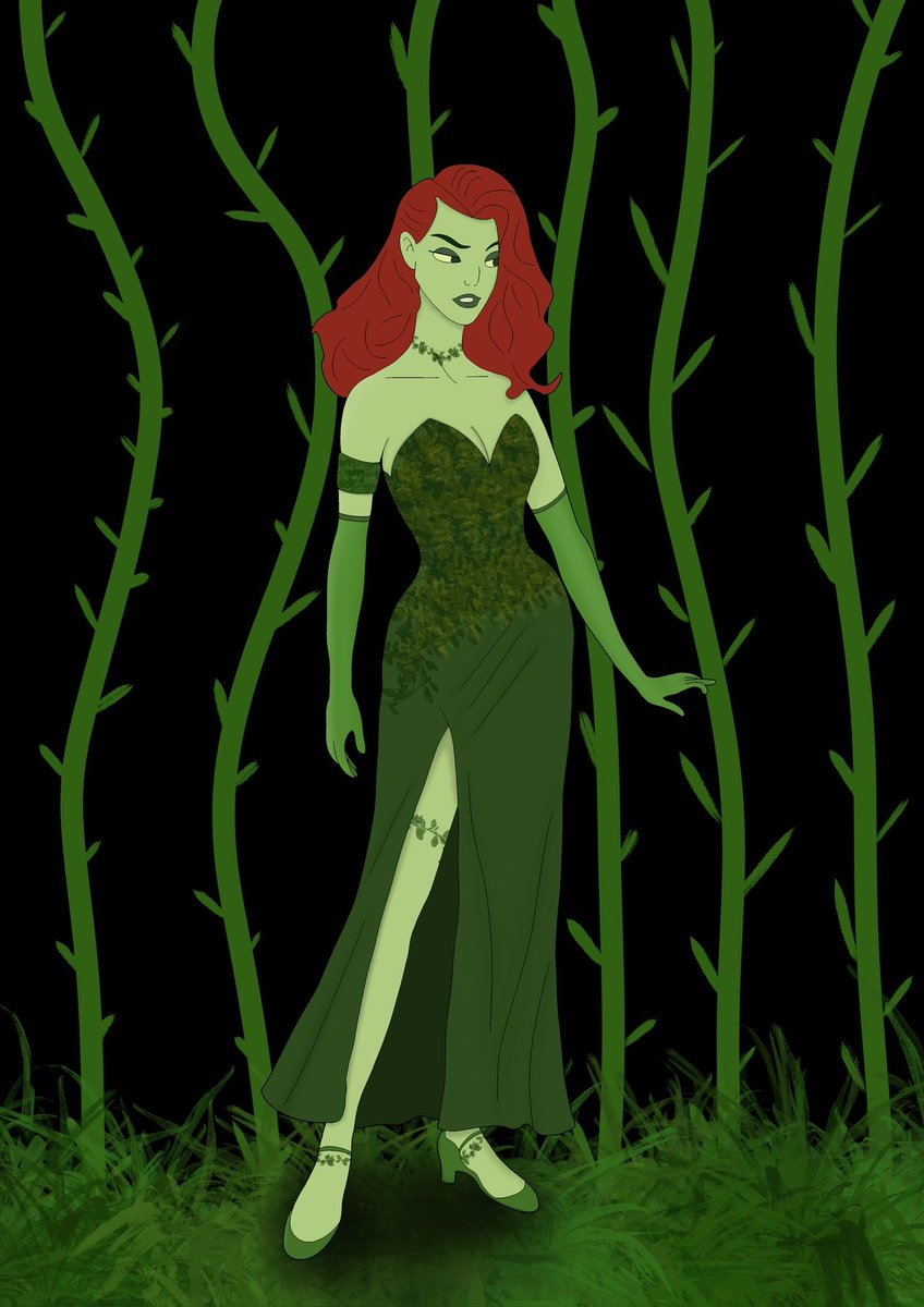 PMizzle's tweet image. Not been drawing as much lately but continuing with the new year drawings of characters ready for a ball. Here is my take on poison ivy.
#procreate #poisonivy #harleyquinn #digitalart