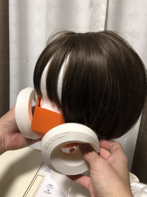 巻き角をガスマスクみたいに付けても良さそうって意見いただいて試してみたけど確かにアリ!! 