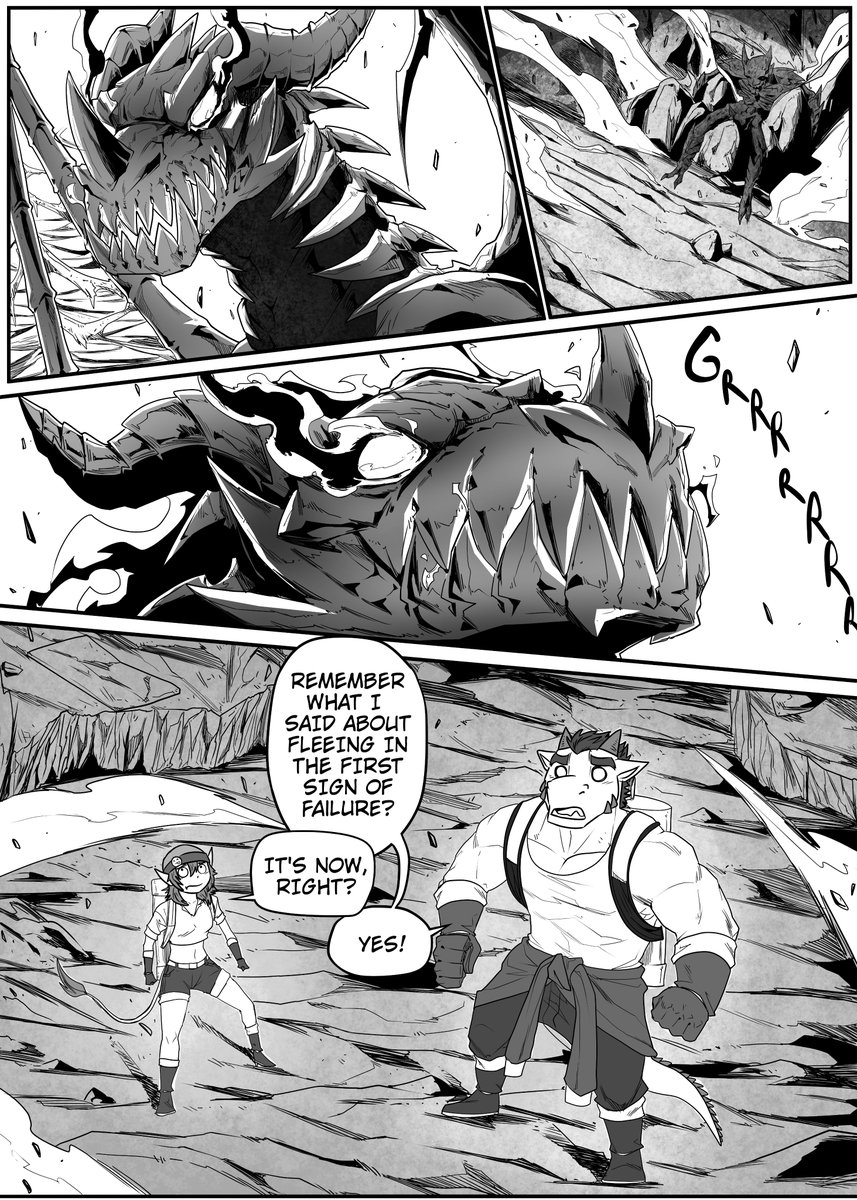 A bad situation can always get worse, right?

Link to the comic: webtoons.com/en/canvas/cros…

#furryartwork