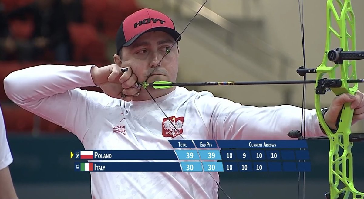 PZLucz's tweet photo. 🥈srebrny medal i Wicemistrzostwo Europy w konkurencji zespołowej w łukach bloczkowych zdobywają Polacy: Przemysław Konecki, Rafał Dobrowolski i Łukasz Przybylski zdobywają srebrny medal 🥈 w tureckim Samsun🏹
W finale przegrywamy z  Włochami pojedynek 236-239 https://t.co/cQ7lPsFFxP