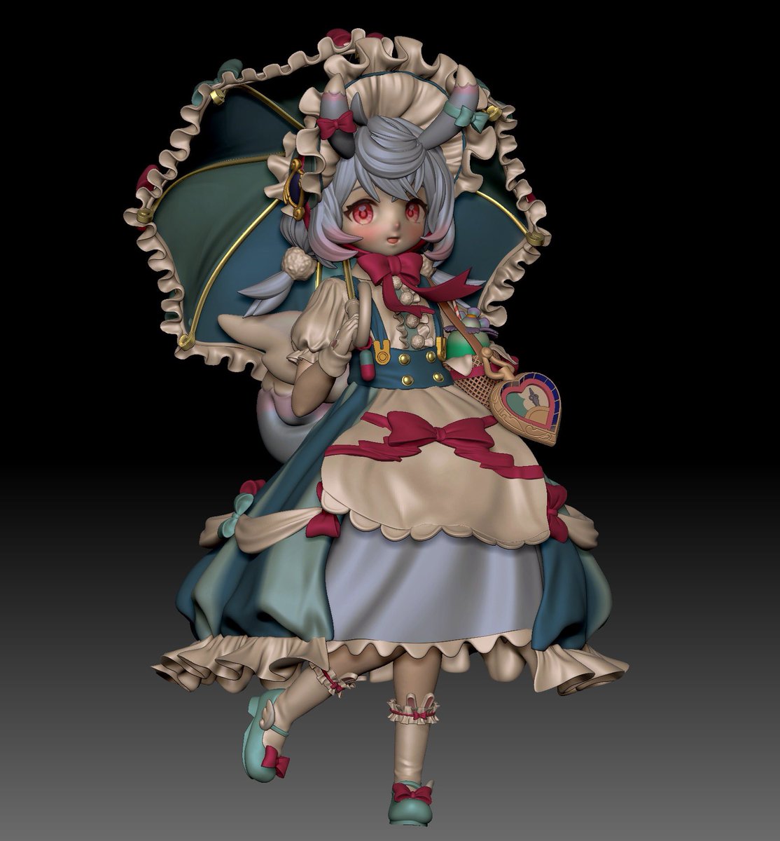 おシグ、ワンフェスで原型展示した時に気になった所を修正してる🫠