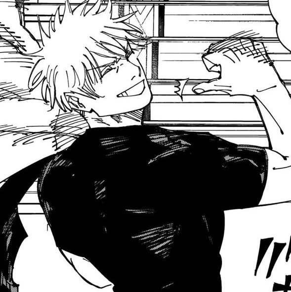 big muscles insane face card and a sweet heart we love you kim taehyung and gojo satoru