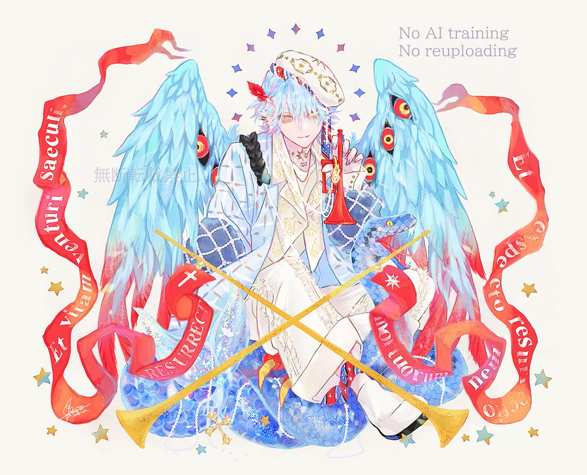 #三連休はフォロワーさんが増えるらしい 
#創作男子
復活と蘇生のジンテイ📯♒