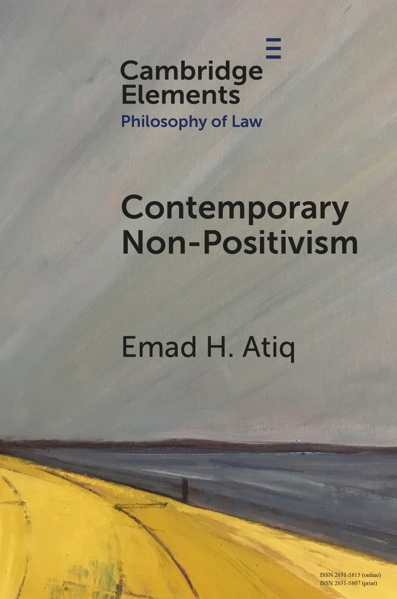 CambUP_PHILNYUK's tweet image. New Cambridge Element Contemporary Non-Positivism by Emad H. Atiq is now free to read for 2 weeks! 
cup.org/4gT8PWM
#cambridgeelements #philosophy
