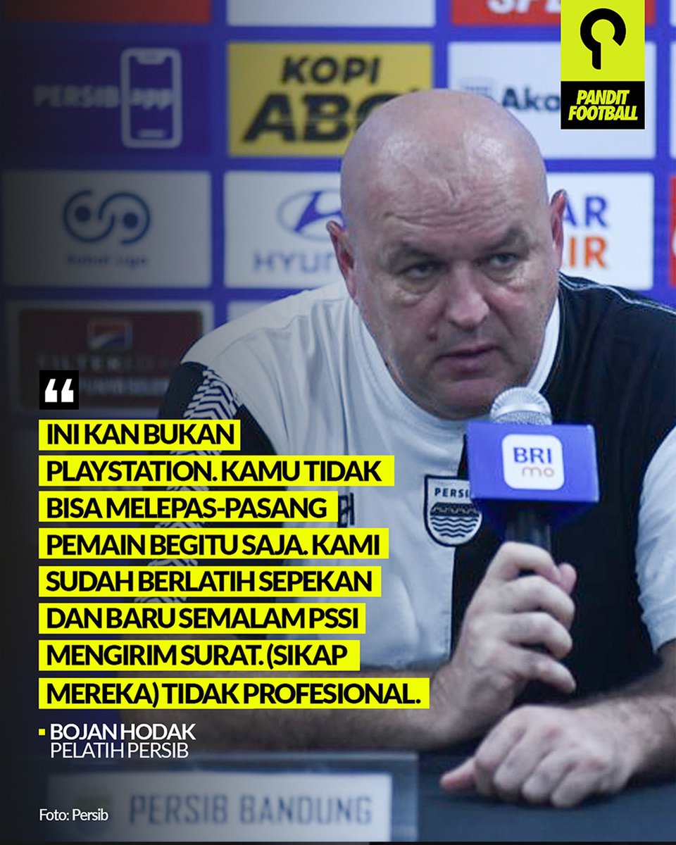 panditfootball's tweet photo. Beckham Putra diskorsing 3 pertandingan karena selebrasi "dingin" di Stadion Patriot. Menurut Bojan Hodak, surat Komdis PSSI yang sampai mendadak mengenai sanksi tersebut tidak profesional. https://t.co/5tkwSnW6Ml