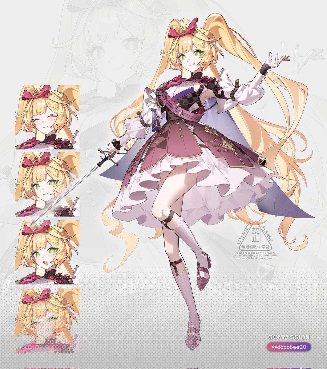 doobbee00's tweet photo. ⚔️ 전신 커미션 작업했습니다. 신청 감사합니다! https://t.co/Kguy2q2SHv