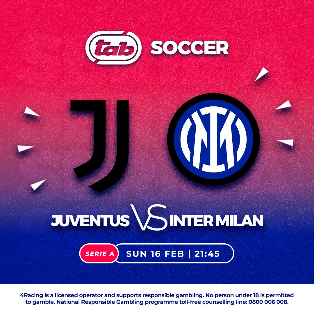 soccer6za's tweet image. 🏆 Derby d'Italia!

📅 Sun, 16 Feb | ⏰ 21:45

It's a classic Italian showdown! Will Juventus defend their turf, or can Inter prove their dominance? 🇮🇹🔥

💰 Bet now with TAB 👉 : hubs.li/Q036yc_H0

#JuveVsInter #SerieA #TABSoccer