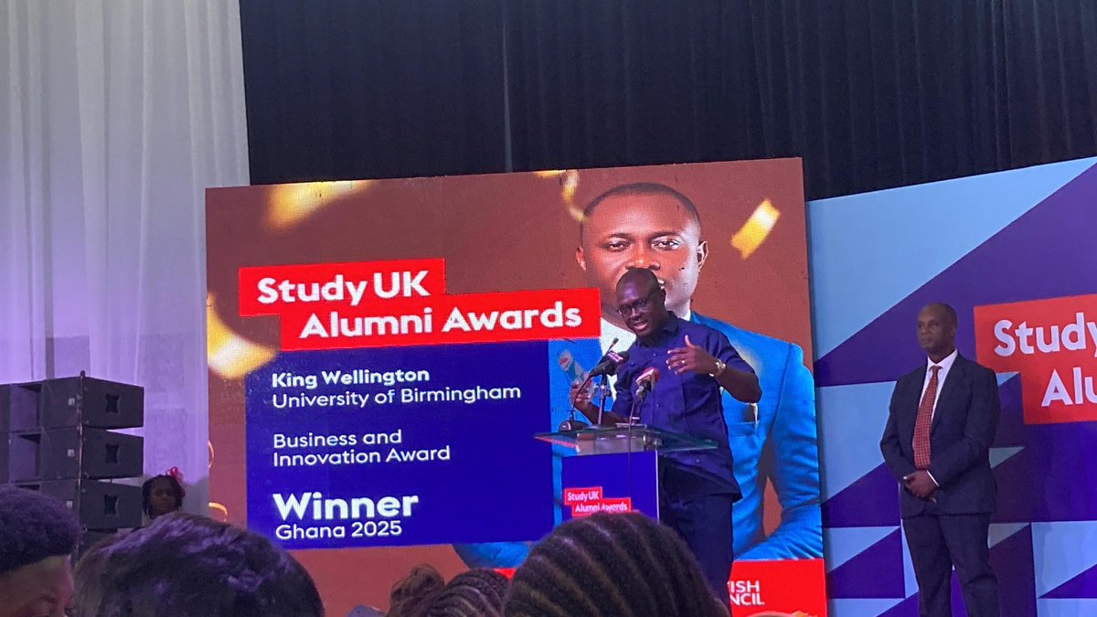 KingWellington_'s tweet image. On Friday, 21st February 2025, I received the Business and Innovation Award at the 2025 Study UK Alumni Awards organised by Study UK and the British Council. I thank God. It is an honour and I&apos;m humbled by this recognition.

Remember to be your best, do your best and don&apos;t stop.