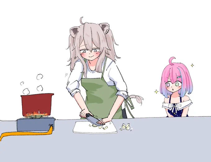 お料理中#ルーナート #ししらーと 