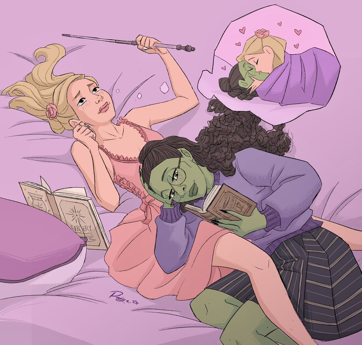 Paiges_of_Art's tweet photo. ok, one more 💚🩷

#gelphie #wicked https://t.co/UP63KVvipp