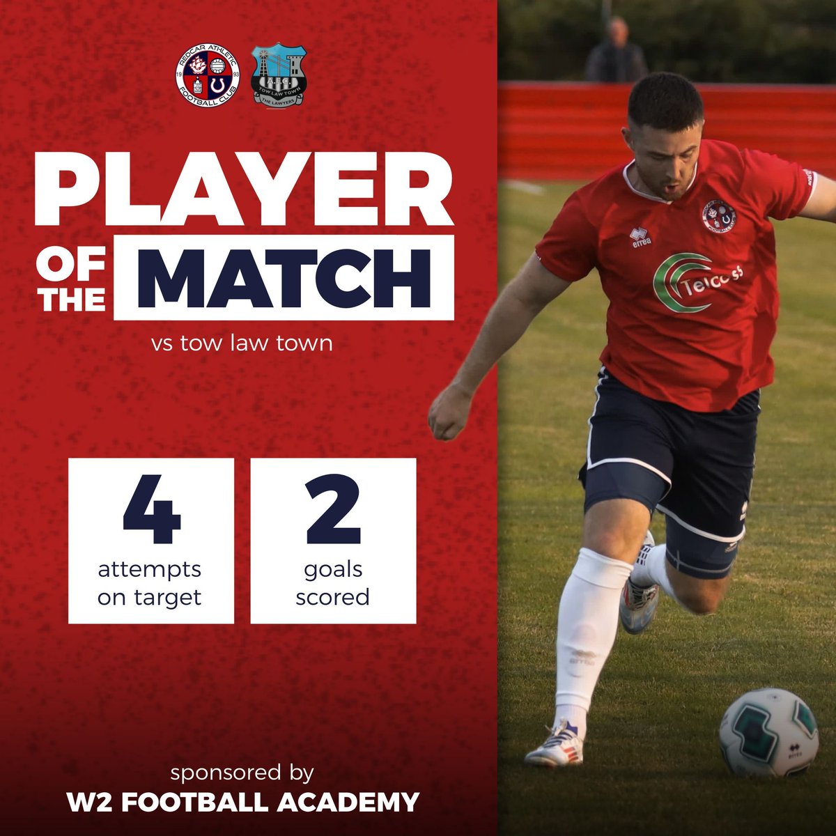 redcarathleticf's tweet photo. 🗣️ “Brad (Fewster) got his two goals, and he played well. Fair play to him.” 🙌

Your #REDvTOW Player of the Match👇 https://t.co/d4laqDaKUj