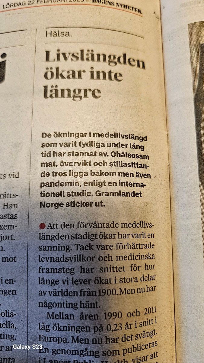 Kommer vi verkligen att leva längre och längre?  Det är nog inte helt självklart #pension