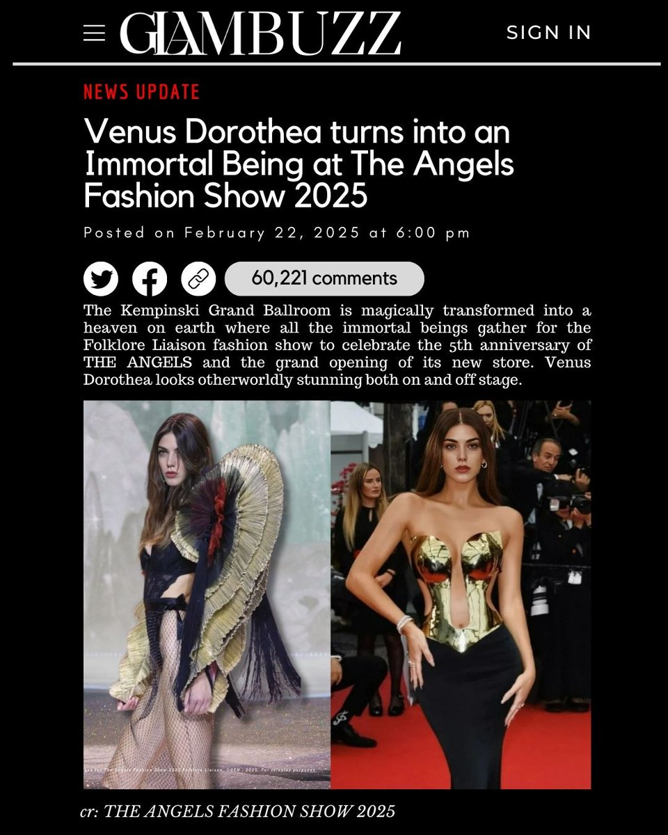 ㅤ
𝗚𝗟𝗔𝗠𝗕𝗨𝗭𝗭: The most awaited TAFS 2025 is finally back and Venus Dorothea becomes one of the line-up. In the last show Venus is a Woman Lucifer and this time she gracefully turns into another gorgeous immortal. Is this heaven on earth?

Tags: #OrbitsofVee; News Update
ㅤ