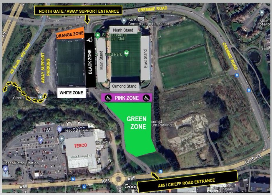 St Johnstone FC SLO (@sjfc_slo) on Twitter photo ๐
ฟ๏ธ
First come, first served general parking - green zone for home fans (enter via A85/Crieff Rd gate.
For away fans, west side of all-weather pitch (enter via north gate).
ยฃ5 cash to attendant.
โฟ๏ธ Disabled parking is fully booked for todayโs match.
#SJFC <a href="/HeartsfcSLO/">HeartsfcSLO</a> ๐
ฟ๏ธ
First come, first served general parking - green zone for home fans (enter via A85/Crieff Rd gate.
For away fans, west side of all-weather pitch (enter via north gate).
ยฃ5 cash to attendant.
โฟ๏ธ Disabled parking is fully booked for todayโs match.
#SJFC <a href="/HeartsfcSLO/">HeartsfcSLO</a>