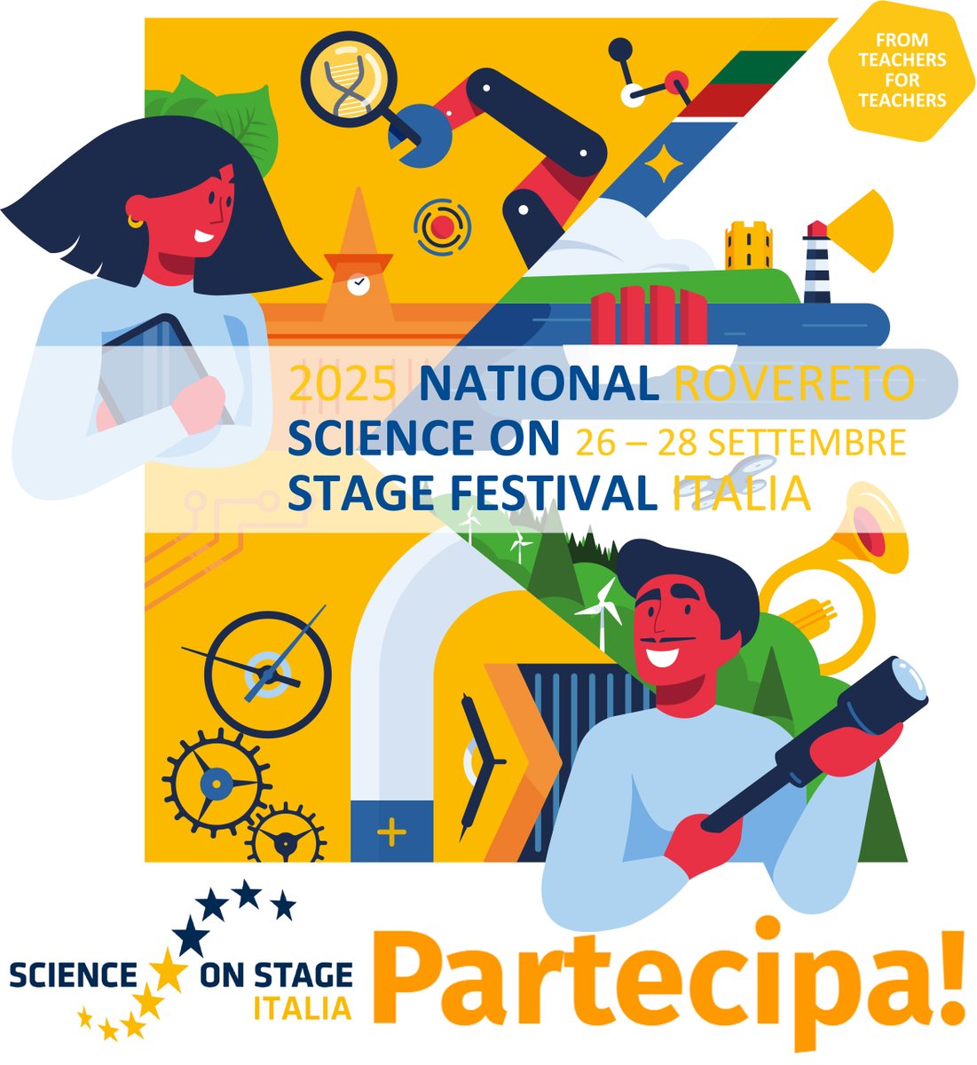 Festival Scienza (@festivalscienza) on Twitter photo 📢Aperto il bando Festival Italiano di Science on Stage!
Hai un progetto didattico innovativo nell'ambito delle discipline STEM? Partecipa alla Preselezione Nazionale di Science on Stage!
science-on-stage.it/it/
<a href="/ScienceonStage/">Science on Stage</a> #STEM #educazione #innovazione #insegnanti #scuola 📢Aperto il bando Festival Italiano di Science on Stage!
Hai un progetto didattico innovativo nell'ambito delle discipline STEM? Partecipa alla Preselezione Nazionale di Science on Stage!
science-on-stage.it/it/
<a href="/ScienceonStage/">Science on Stage</a> #STEM #educazione #innovazione #insegnanti #scuola