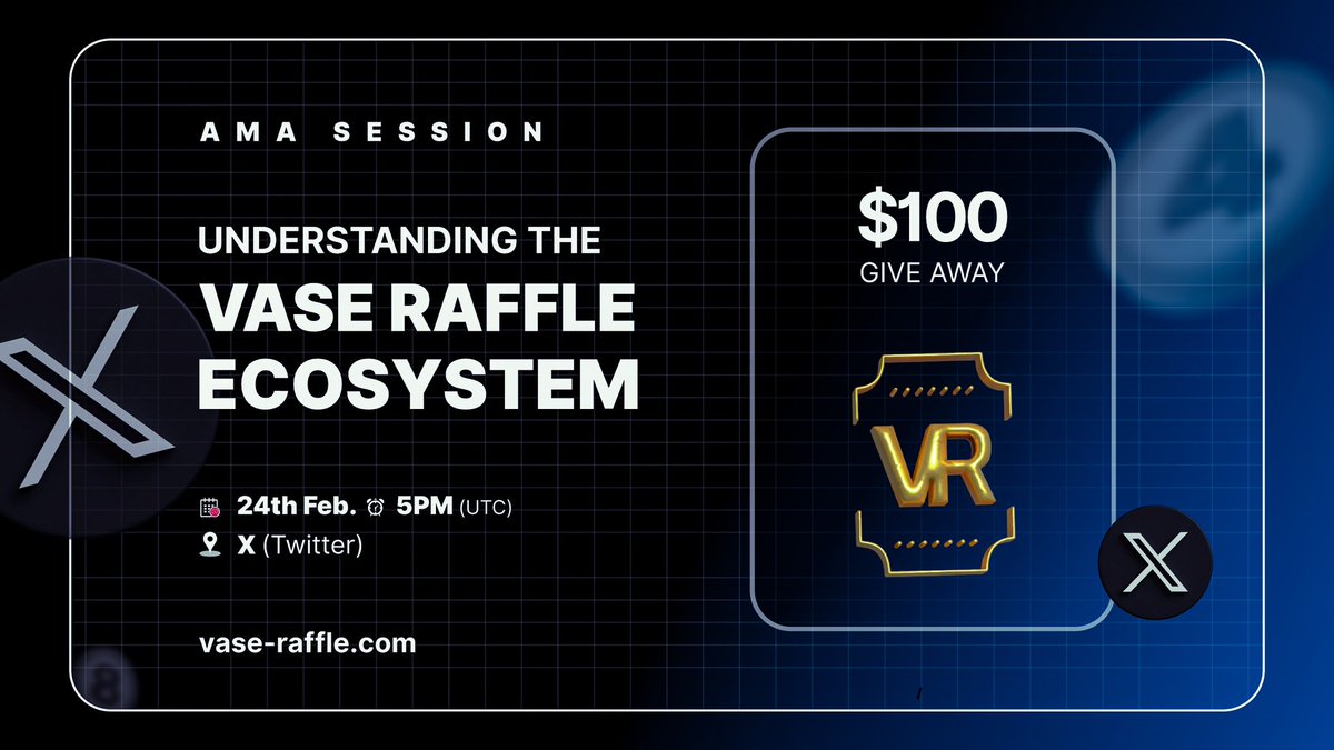 Get set for our exclusive X space.

Be among lucky winners of our $100 #Giveaway #prize.

✅ RT post and tag 3 friends
✅ Follow X channel
 x.com/i/spaces/1OwGW…