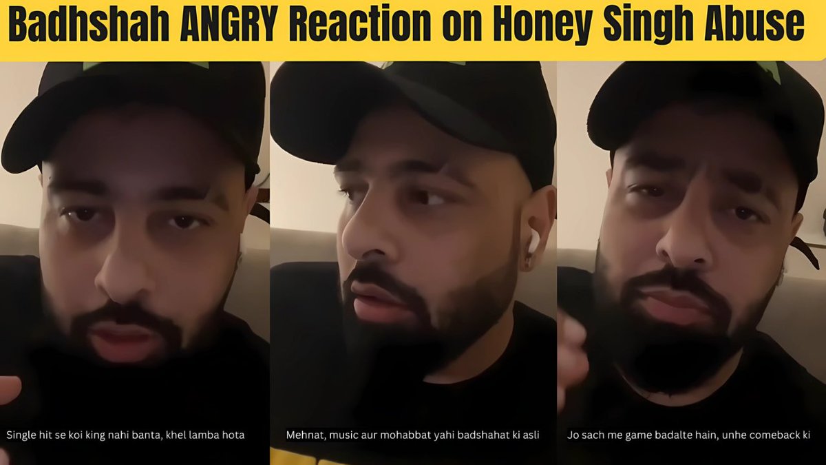 Thequicknewz's tweet photo. Badhshah ANGRY Reaction on Yo Yo Honey Singh Taunting Him Of 'Comeback' During His Mumbai Concert.

Watch Full Video ~ https://t.co/5AAxfSfhWx

#badshah #yoyohoneyshingh #millionaire #Mumbai #honeysingh #honeysinghvsbadshah #badshahsong #honeysinghnewsong #yoyoarmy https://t.co/DkvcQc0GgF