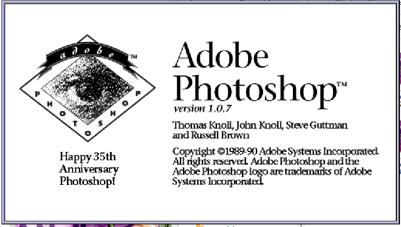 brajon's tweet image. Nice touch! #adobe #photoshop #35anniversary