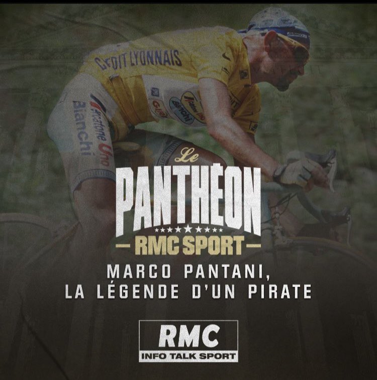 « La légende d’un pirate🏴‍☠️ », épisode 2 du Panthéon Rmc Sport consacré à Marco PANTANI est en ligne sur toutes les plateformes. Dispos également les épisodes Senna, Pelé, Kobe, Cruyff, Ali…