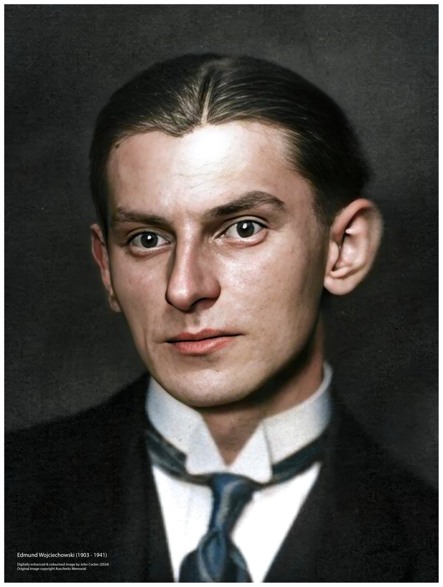 On this day in 1941, a 37 year old Polish man perished in Auschwitz. He was the son of the former Polish president and was arrested for refusing to expel Jewish lawyers from the Warsaw Bar. His name was Edmund Wojciechowski

Please support <a href="/AuschwitzMuseum/">Auschwitz Memorial</a>

1/2