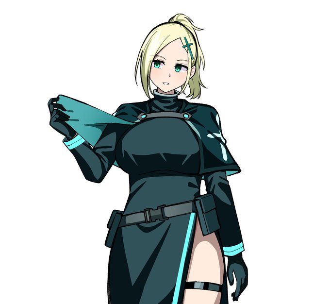 主人公が巫女装束をアレンジしたような
デザインになってるので2号ライダー枠の
お姉さんは青とか緑メインのカラーリングで
纏めたシスターさんがいいなって。
修道服✖️軍服をイメージしました 