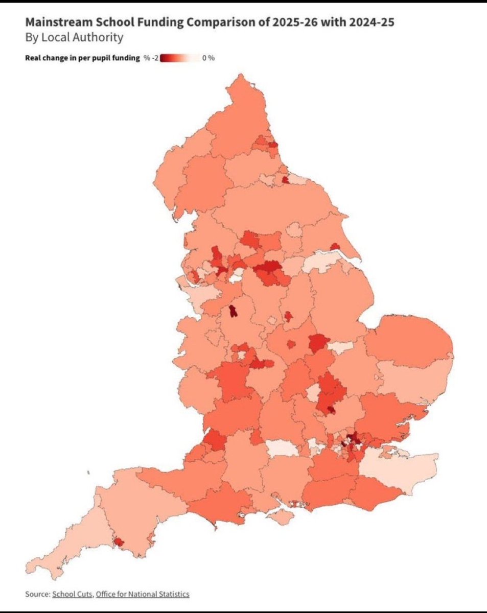 CreEnglish's tweet image. Most schools aren't even going to take up the kind offer of 60p/child. They have to pay for the staff and infrastructure themselves. They don't want it. Where is the non-existent money from the education tax? Why are you defunding schools?