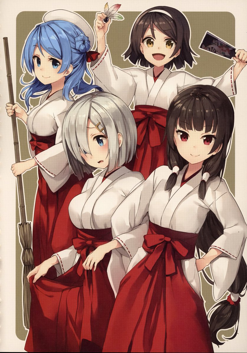 艦これ「艦これ書き下ろし収集中。浦風、磯風、浜風、谷風、その1。艦これジャーナル 」|あかのイラスト
