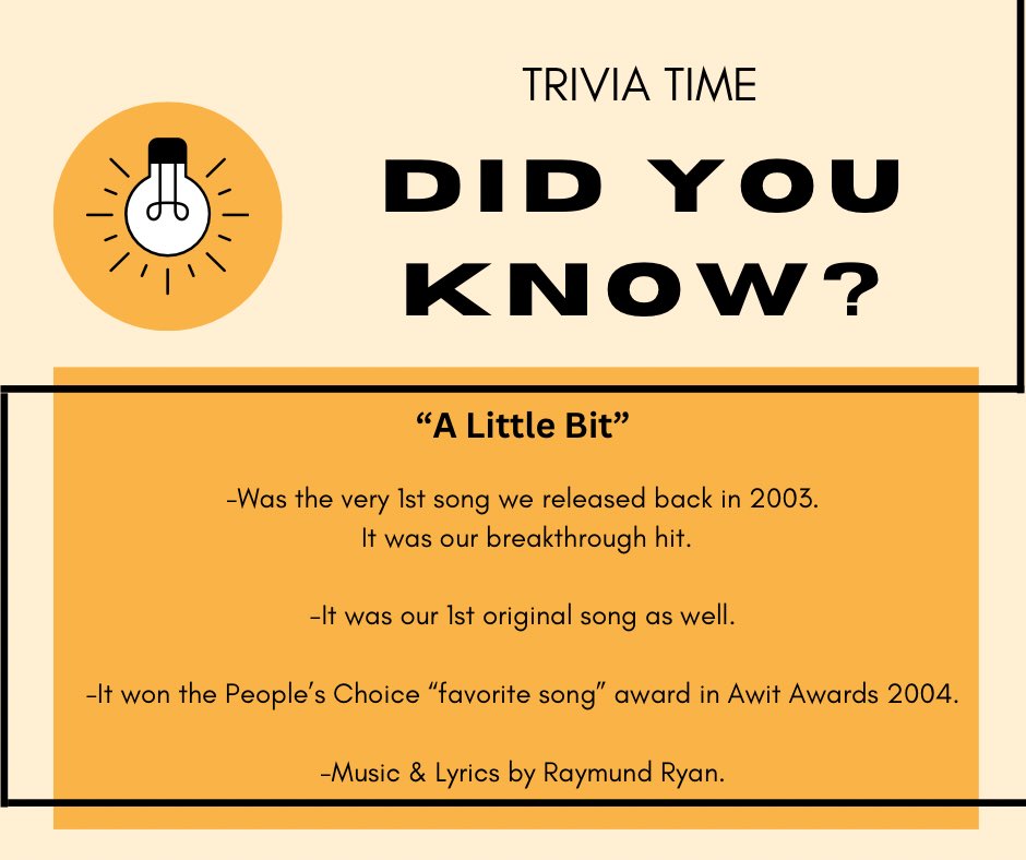 MYMP_OFFICIAL's tweet image. 💡 #MYMP #MYMPtrivia #ALittleBit #originalsong #opm #acoustic 

Video 👇🏼
youtu.be/iyGA61fUWug?si…