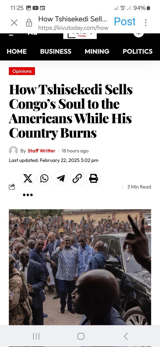 tomcloseOG's tweet photo. The real reason #USA chose the side of the oppresor instead of the oppressed is clear. Sanctioning Rwanda's General #Kabarebe and #AFC's Kanyuka was payback for Congo's mines. According news circulating online, #Congolese are on their own!  #M23 #Rwanda
https://t.co/FUhdPJaRJv https://t.co/ZXZHGdThOW