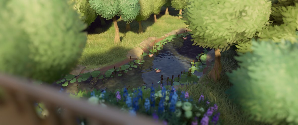 P0werPlug's tweet photo. Today's daily theme, Hilltop Hamlet. I just made a few houses on the hill. No big idea screamed to mind but honestly I still like it, guess it's the simplicity or something.

#TinyGlade #TinyGladeBuild #TinyDaily #GamePhotography #VirtualPhotography https://t.co/V7wImdCceN