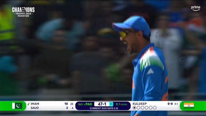 askdineshyadav's tweet image. WHAT A DIRECT THROW BY AXAR PATEL! 🔥

Imam Ul Haq also gone! 🇮🇳

Pakistani batsmen must be wondering, &quot;Who&apos;s next?!&quot; 😜

#ChampionsTrophy
#INDvsPAK #AksharPatel