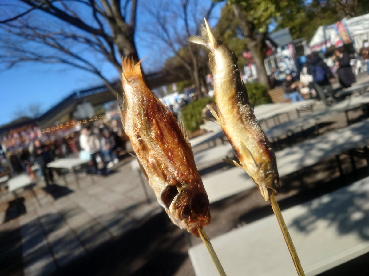 代々木公園に行ってきました。
美味しかった😀
お昼には激混み！

#代々木公園 
#発見ふくしまお魚まつり