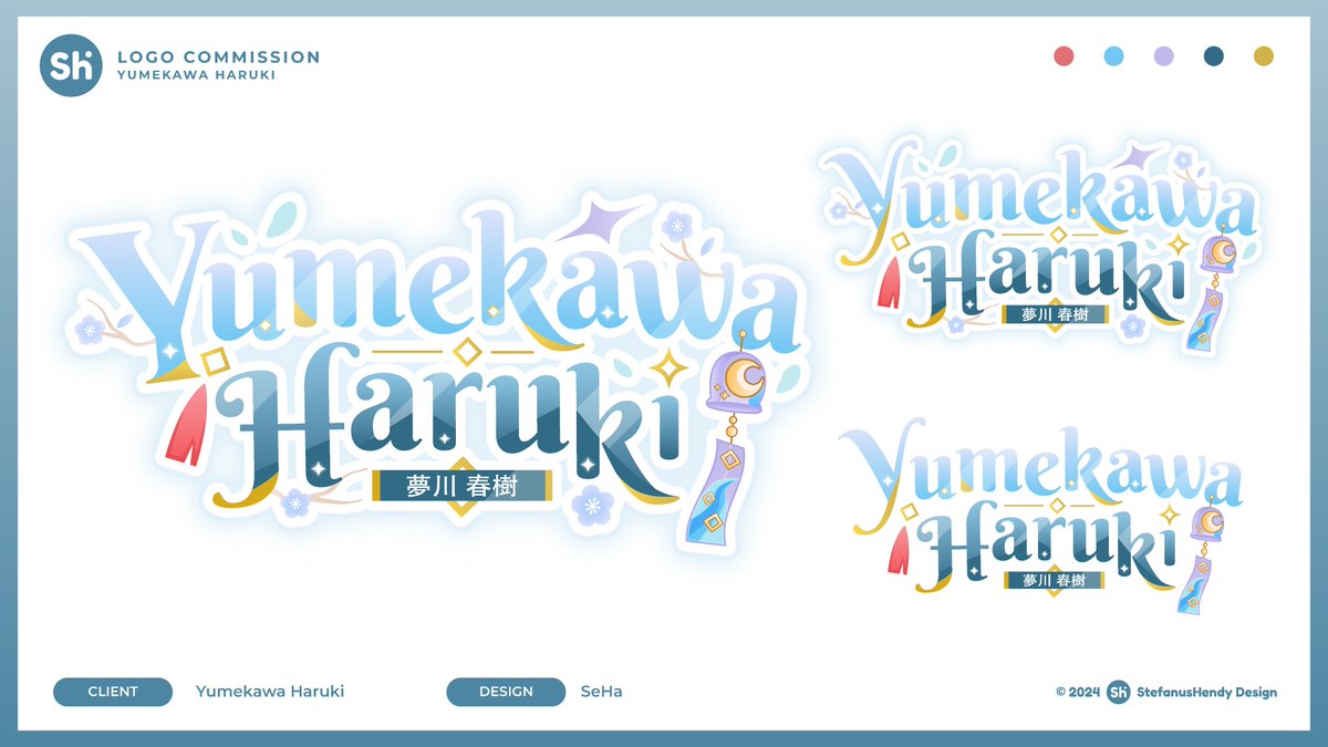 StefanusHendy | COMMS OPEN ๐ (@stefanushendy98) on Twitter photo ใWorkใ
I was in charge to design Cute Elegant Vtuber Logo for <a href="/YumekawaHaruki/">Haruki Yumekawa</a> โจ๐
Thank you for the comms and congrats for the Debut! โจโจ #SeHaComms ใWorkใ
I was in charge to design Cute Elegant Vtuber Logo for <a href="/YumekawaHaruki/">Haruki Yumekawa</a> โจ๐
Thank you for the comms and congrats for the Debut! โจโจ #SeHaComms