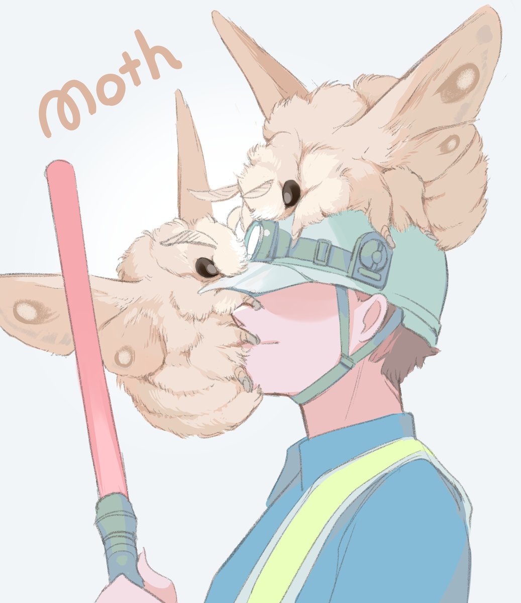 Big, fluffy moths disturbing the night shift