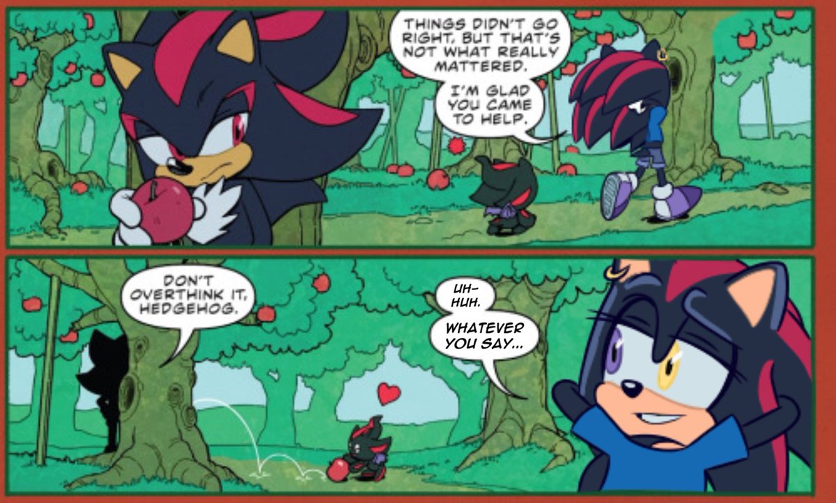 blossomhazed's tweet photo. Finished another one! I’m not as proud of this one, but I still like how it turned out!🍎🖤✨

#sonicidw #sonicidwedit #sonicthehedgehog #sonicfanart #shadowthehedgehog #shadowfanart #shadowxoc #yumeship https://t.co/29yv4LmiYX