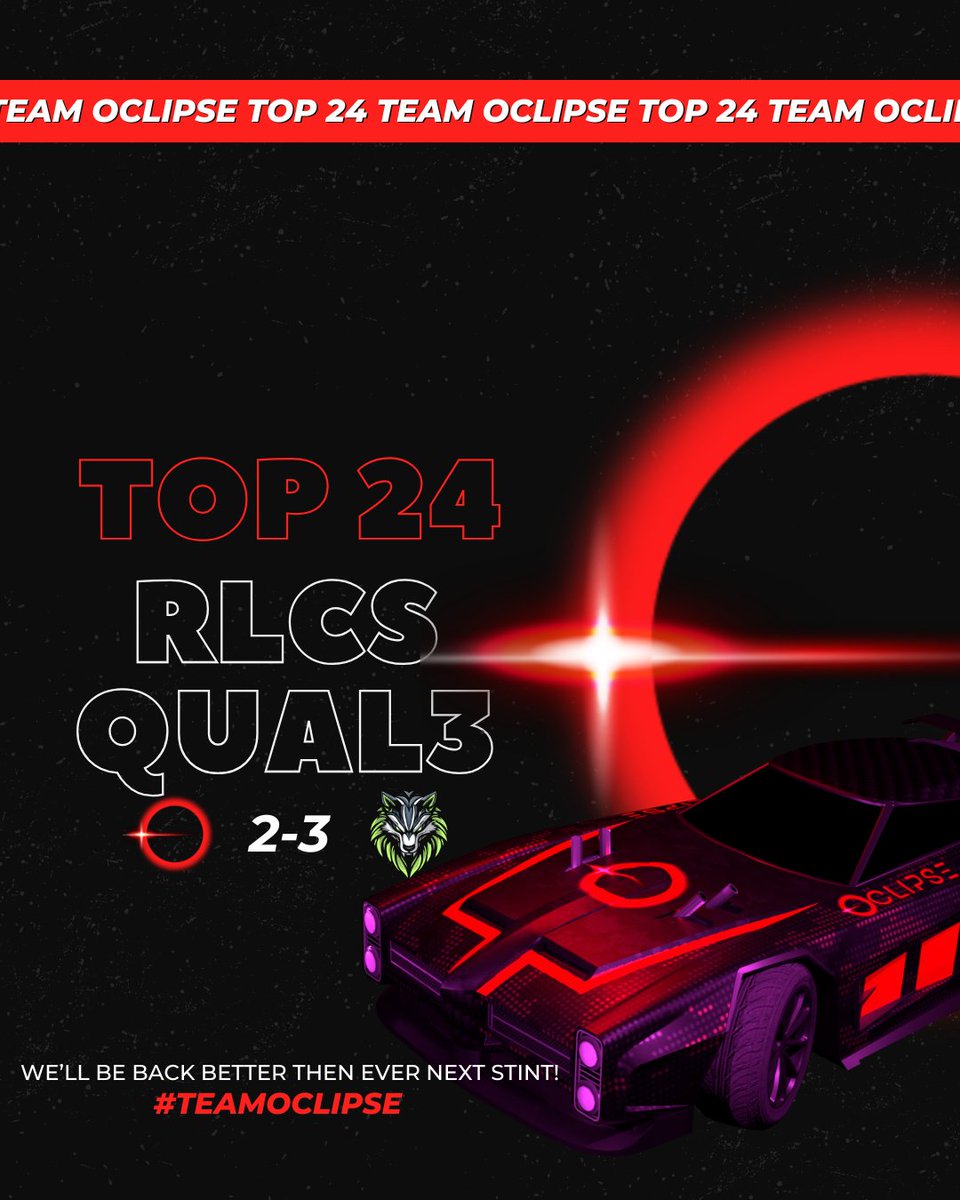 Great job Team Oclipse for acquiring Top 24 in Day 2!
GG's @WLVESGAMING, and everyone else we went against!