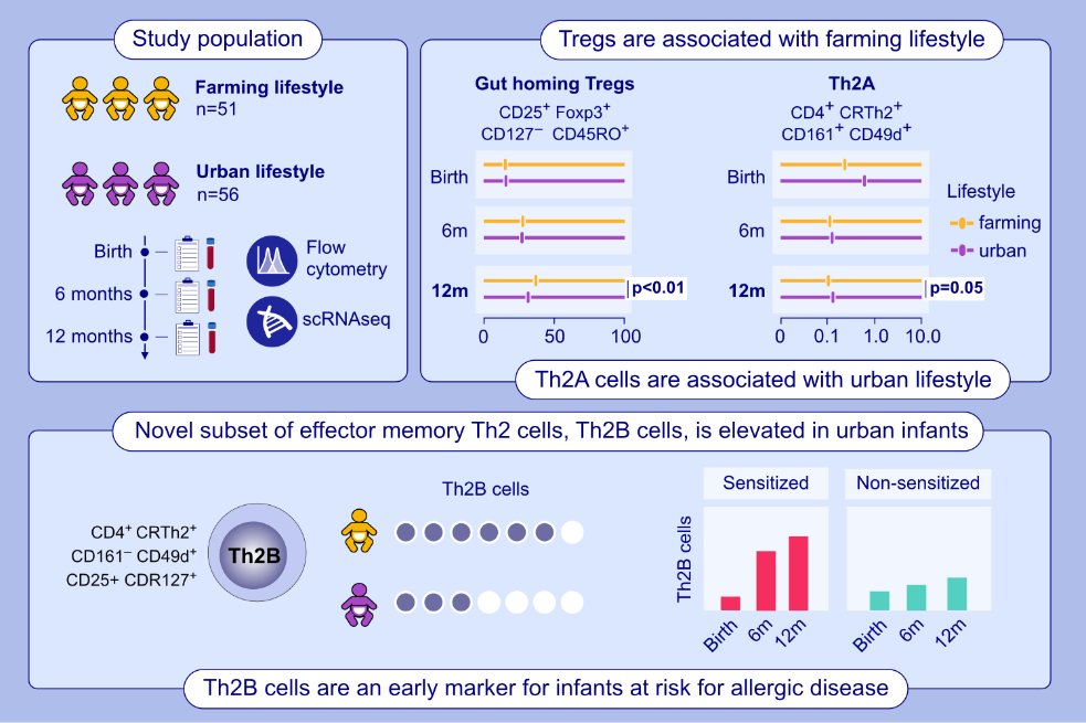 A Phenotypically Distinct Human Th2 Cell Subpopulation Is Associated With Development of Allergic Disorders in Infancy. First author: Catherine R. Pizzarello; corresponding author: Kirsi M. Järvinen

Read the article here: doi.org/10.1111/all.16…

Unbiased clustering was used to