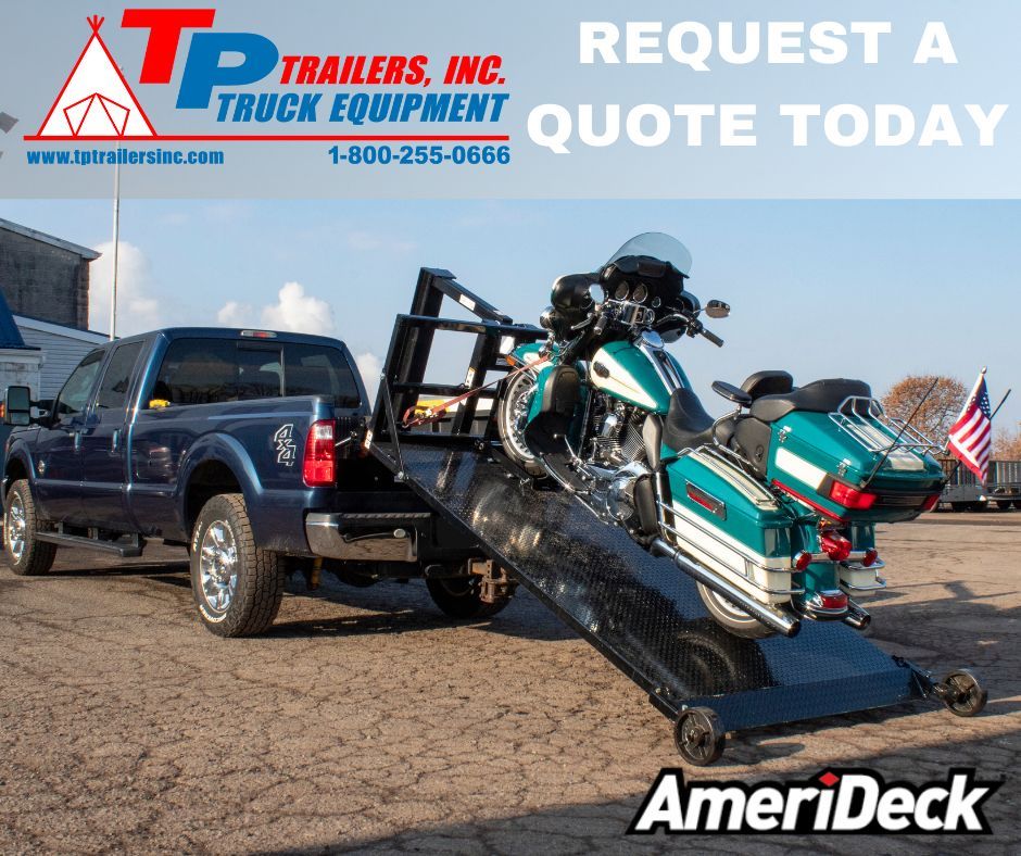 tptrucktrailer's tweet image. The PowerDeck™ from AmeriDeck is tailored for motorcycle enthusiasts.  Contact T.P. Trailers &amp;amp; Truck Equipment at 610-495-4530 or email monica@tptrailersinc.com for pricing.
.
#TPTruckequipment #TpTrailers #DaytonaBikeWeek #Amerideck #Daytona #BikeWeek2025 #Motorcycledeck