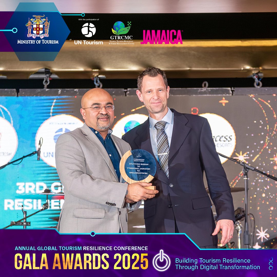 The evening was a celebration of excellence, as five Jamaican and three Canadian tourism players were honoured for their remarkable contributions to tourism resilience. Hosted by the Global Tourism Resilience and Crisis Management Centre (GTRCMC) and ECO Canada,